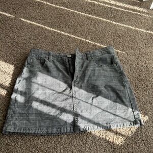 Gray Women's High-Rise Mini Skirt